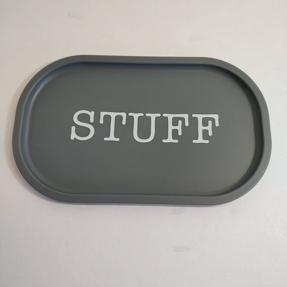 Lot of 4 Tabletop Entry Table Desk Organizer Tray Platter Key Phone Stuff Change - Picture 5 of 13